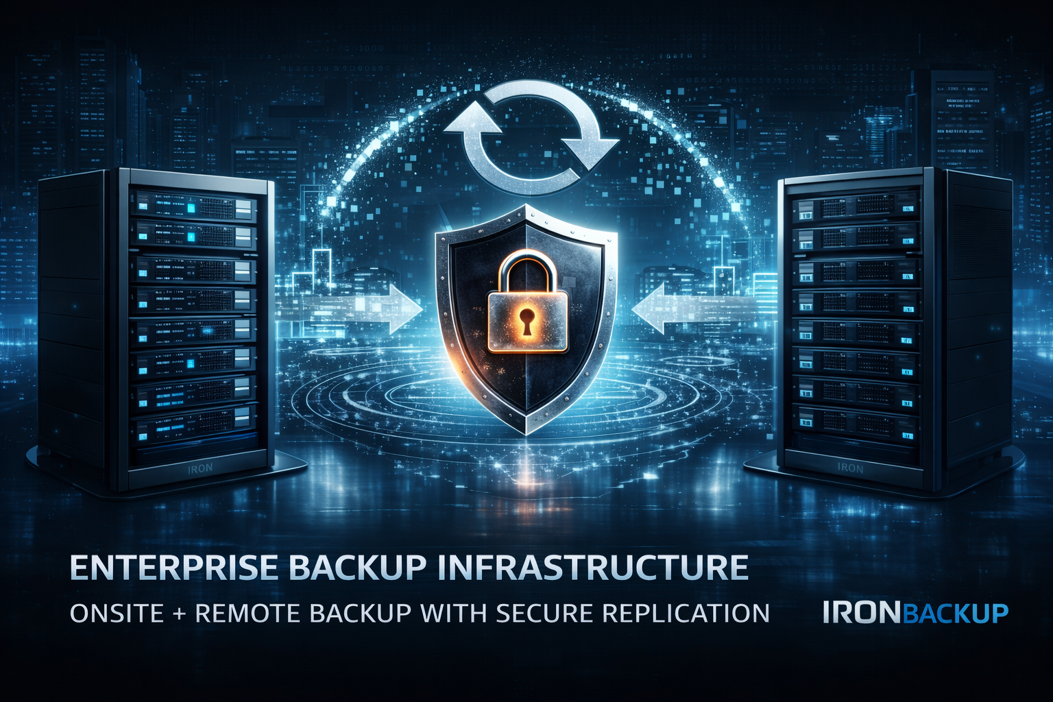 IronBACKUP business backup server infrastructure